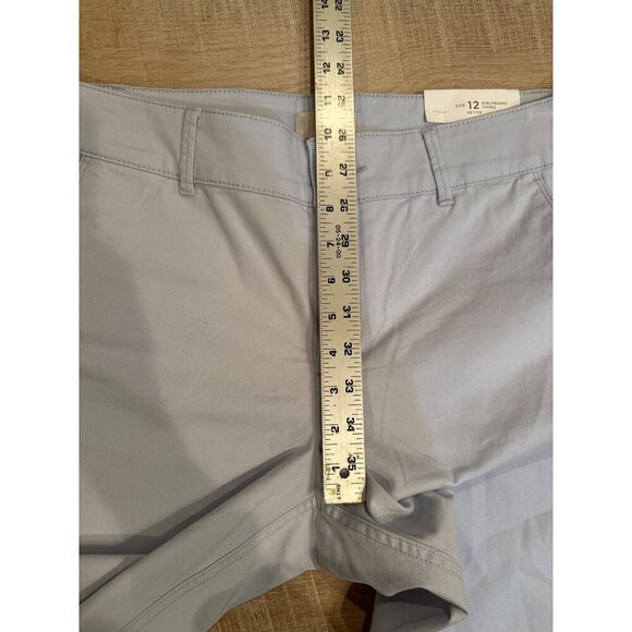 Loft Outlet Girlfriend Chino Petite Pants Size 12 Light Blue Womens Casual New - Picture 3 of 9